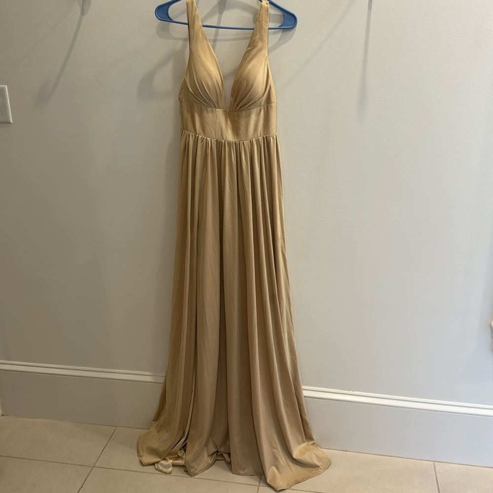 Cream bridesmaid dress